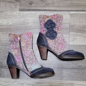 Spring Step L'Artiste Simonetta Multicolor Ankle Boots